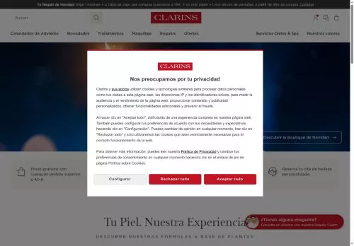 Clarins diciembre 2025