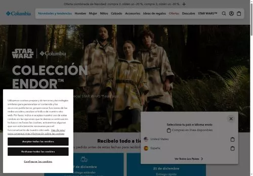 Columbia diciembre 2025