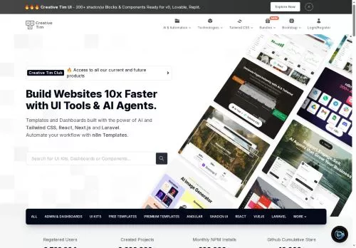 Creative Tim enero 2026