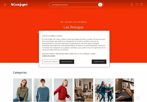 El Corte Inglés enero 2026