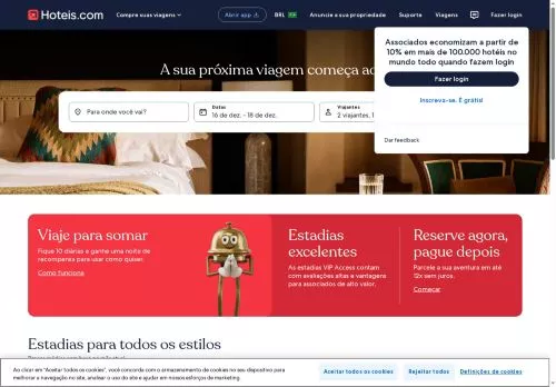 Hoteles.com diciembre 2025