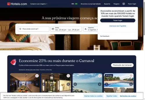 Hoteles.com enero 2026