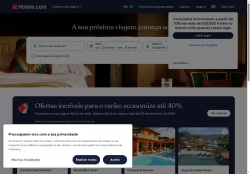 Hoteles.com marzo 2026