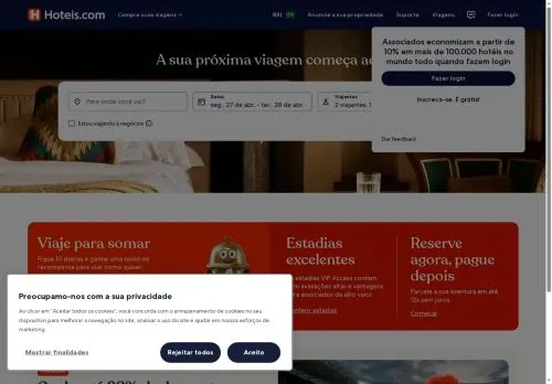 Hoteles.com abril 2026
