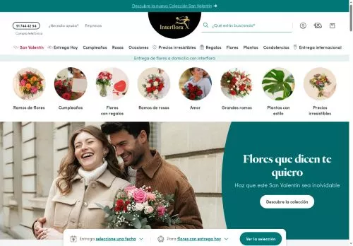 Interflora febrero 2026