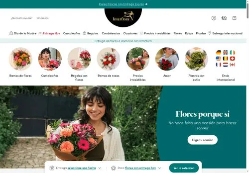 Interflora mayo 2026