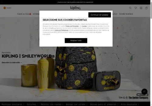 Kipling septiembre 2026