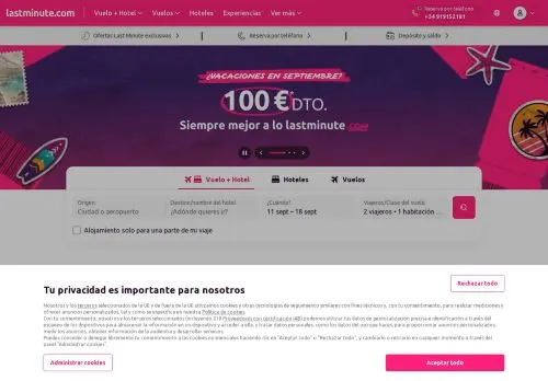 Lastminute septiembre 2026