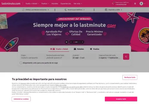 Lastminute septiembre 2026