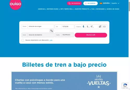 Ouigo diciembre 2025