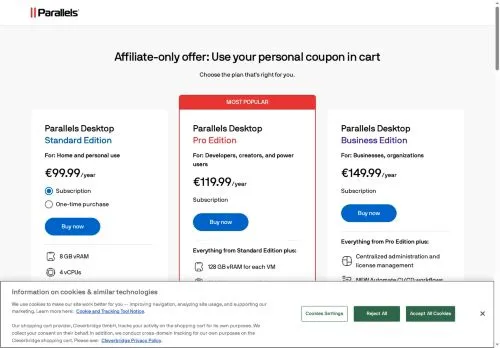 Parallels abril 2026