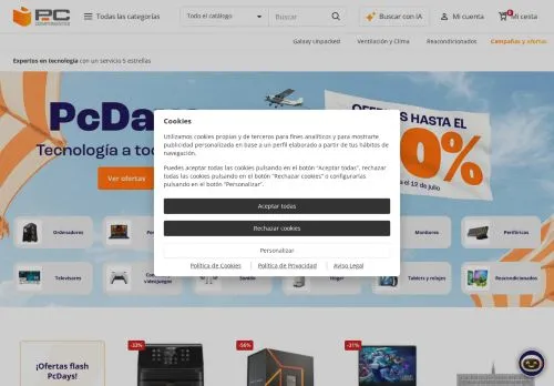 PC Componentes julio 2026
