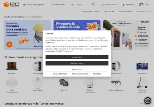 PC Componentes agosto 2026