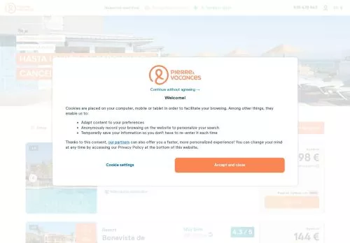 Pierre & Vacances diciembre 2025