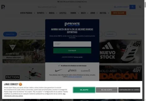 Private Sport Shop marzo 2026