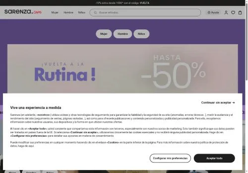 Sarenza septiembre 2026