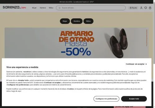 Sarenza septiembre 2026