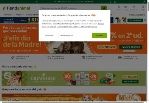 Tiendanimal mayo 2026