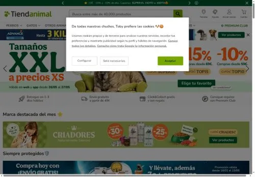 Tiendanimal mayo 2026