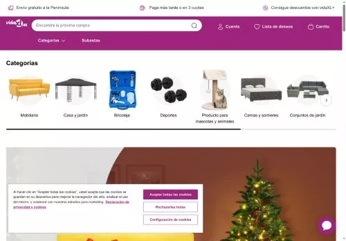 VidaXL diciembre 2025