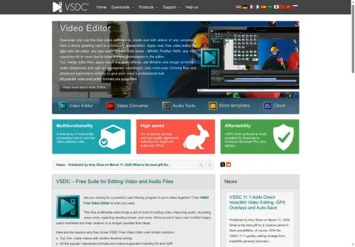 VSDC Video Editor marzo 2026