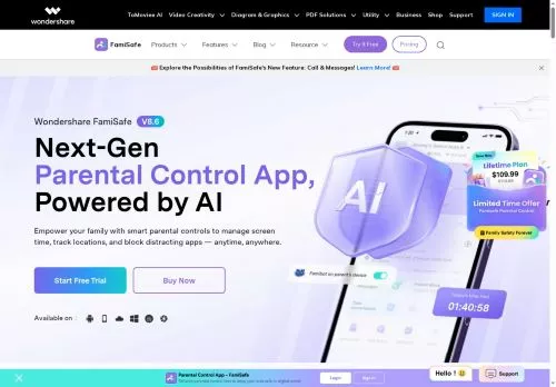 Wondershare FamiSafe diciembre 2025