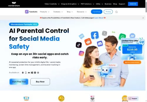 Wondershare FamiSafe febrero 2026