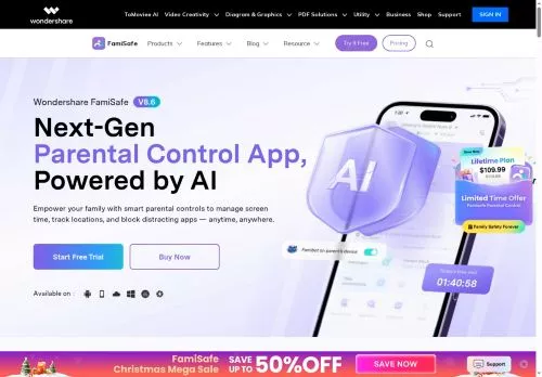 Wondershare FamiSafe diciembre 2025