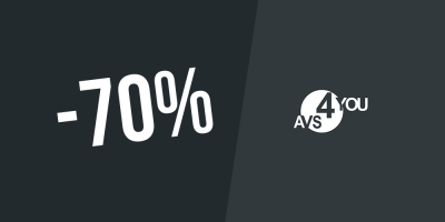 ¡Exclusivo de enero! Hasta un 70% de descuento + 20% extra en la licencia de por vida en Avs4you