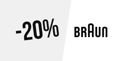 ¡Venta Flash! 20% de descuento en Braun