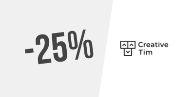 ¡Exclusivo! 25% de descuento en Vue Material Dashboard 2 PRO en Creative Tim