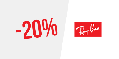 20% de descuento en todos los productos personalizados  en Ray-Ban